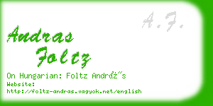 andras foltz business card
